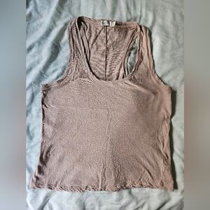 Barefoot Dreams Malibu Collection Pima Modal Tank - Tan - Size S